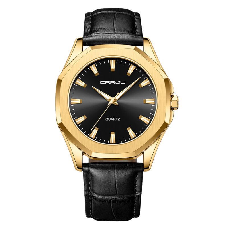 שעון קוורץ מינימליסטי יומיומי