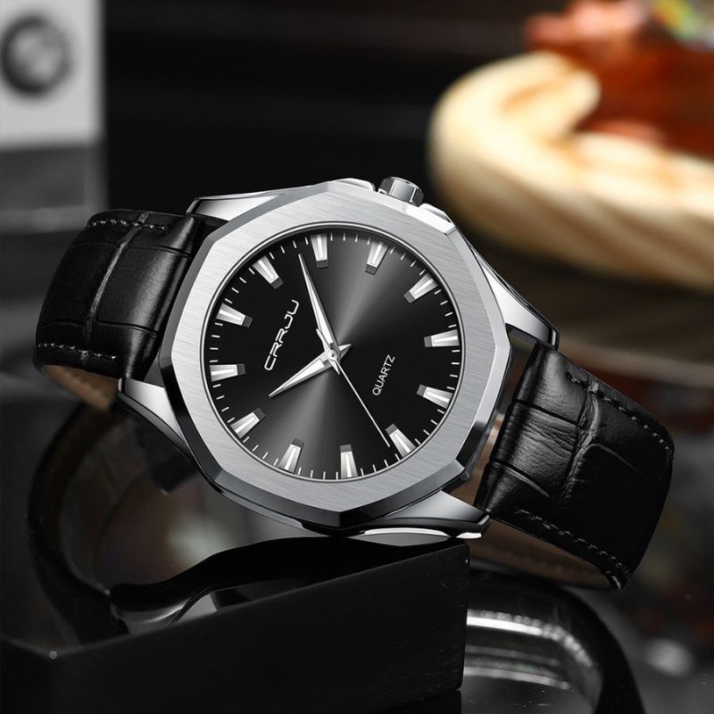 שעון קוורץ מינימליסטי יומיומי