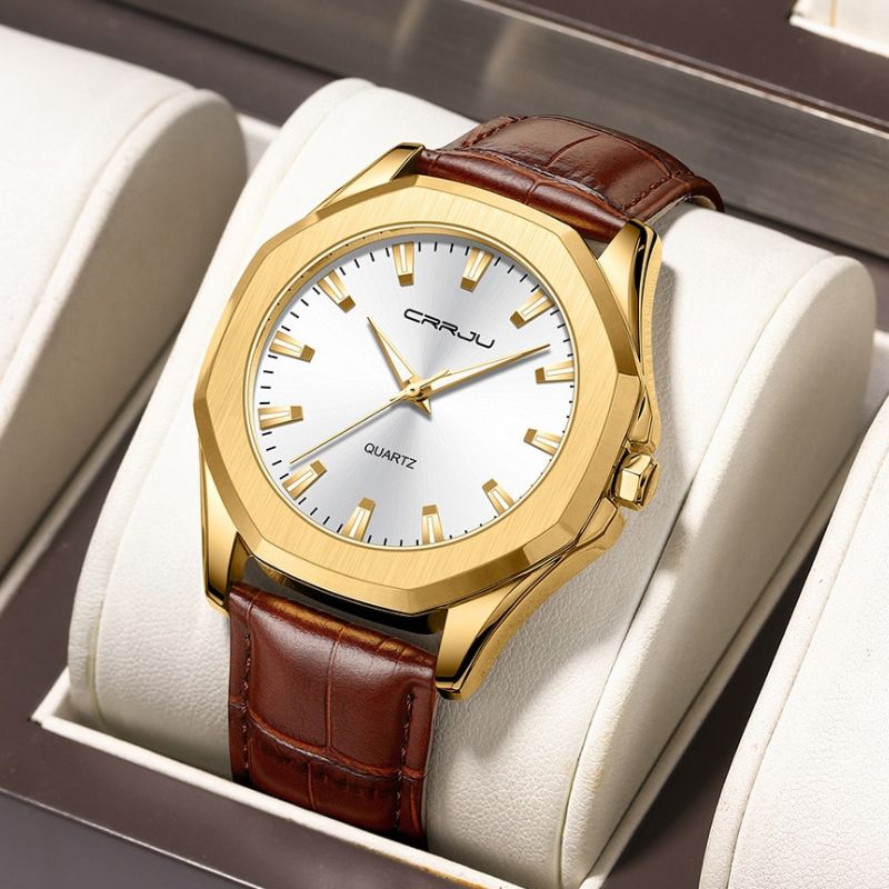 שעון קוורץ מינימליסטי יומיומי