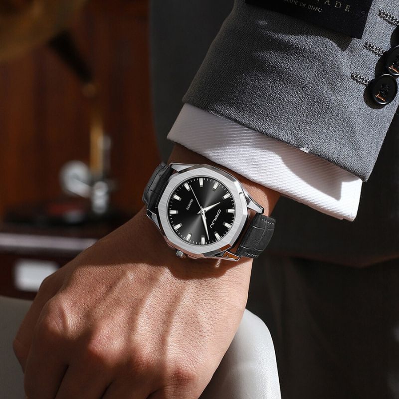 שעון קוורץ מינימליסטי יומיומי