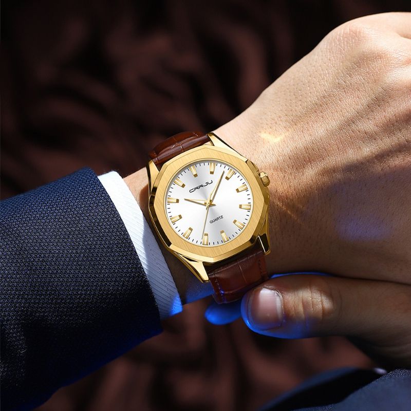 שעון קוורץ מינימליסטי יומיומי