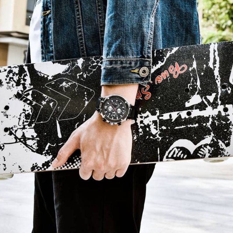 שעון כרונוגרף ספורטיבי רב-תכליתי קוורץ