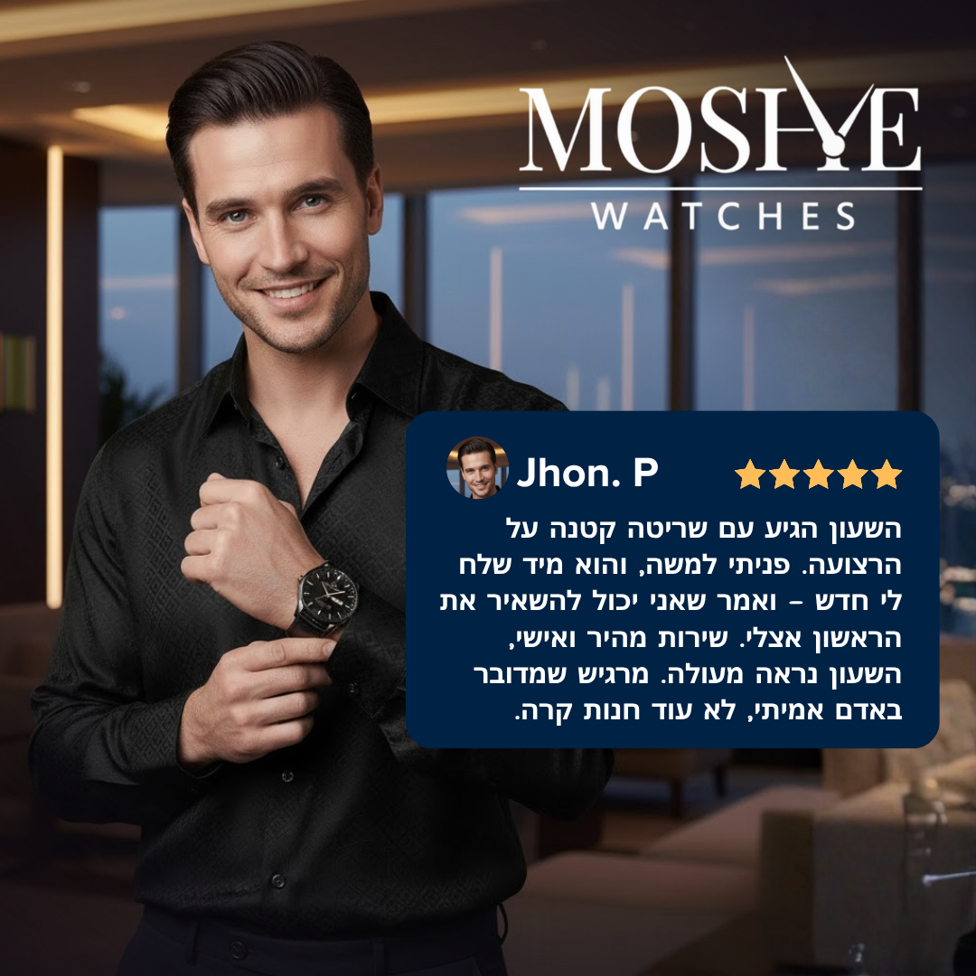 שעון פאזת ירח אלגנטי